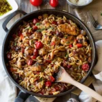 One-Pot Balsamic Chicken and Orzo
