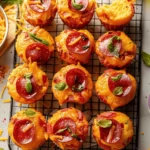 Pepperoni Pizza Muffins