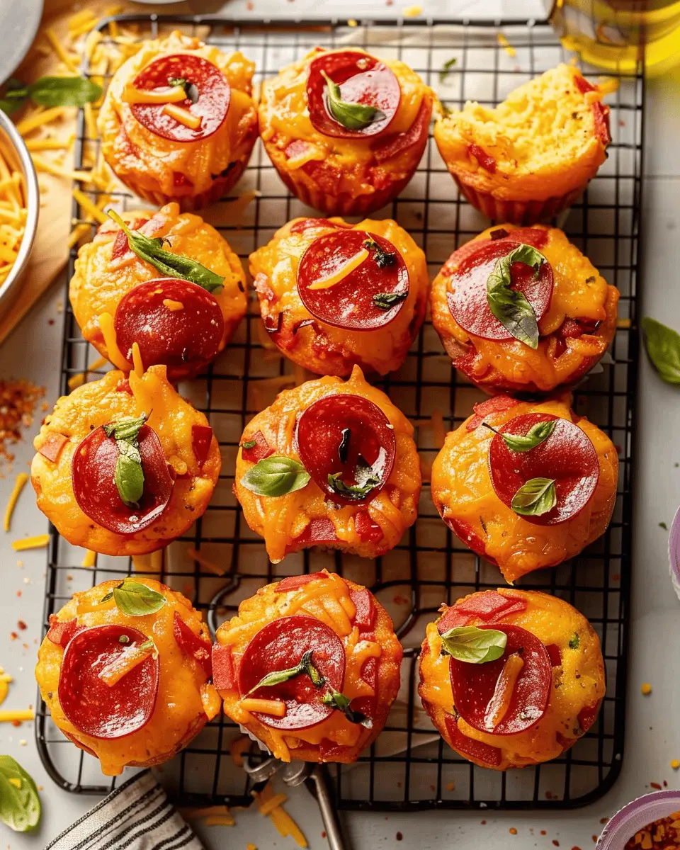 Pepperoni Pizza Muffins: Easy Pizza Flavor in Every Bite