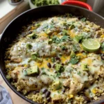 Salsa Verde Chicken & Rice Skillet