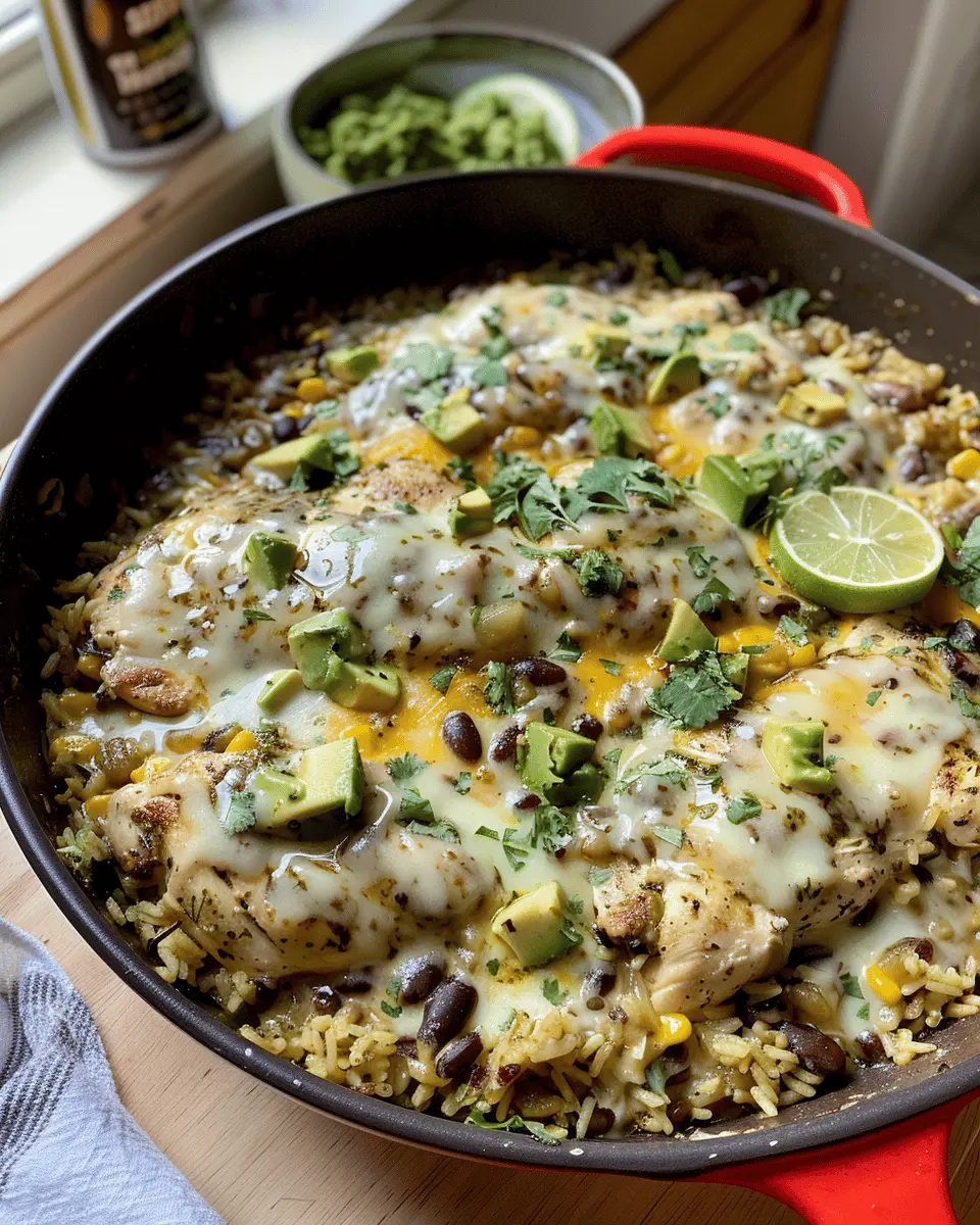 Salsa Verde Chicken & Rice Skillet: The Easiest Comfort Meal