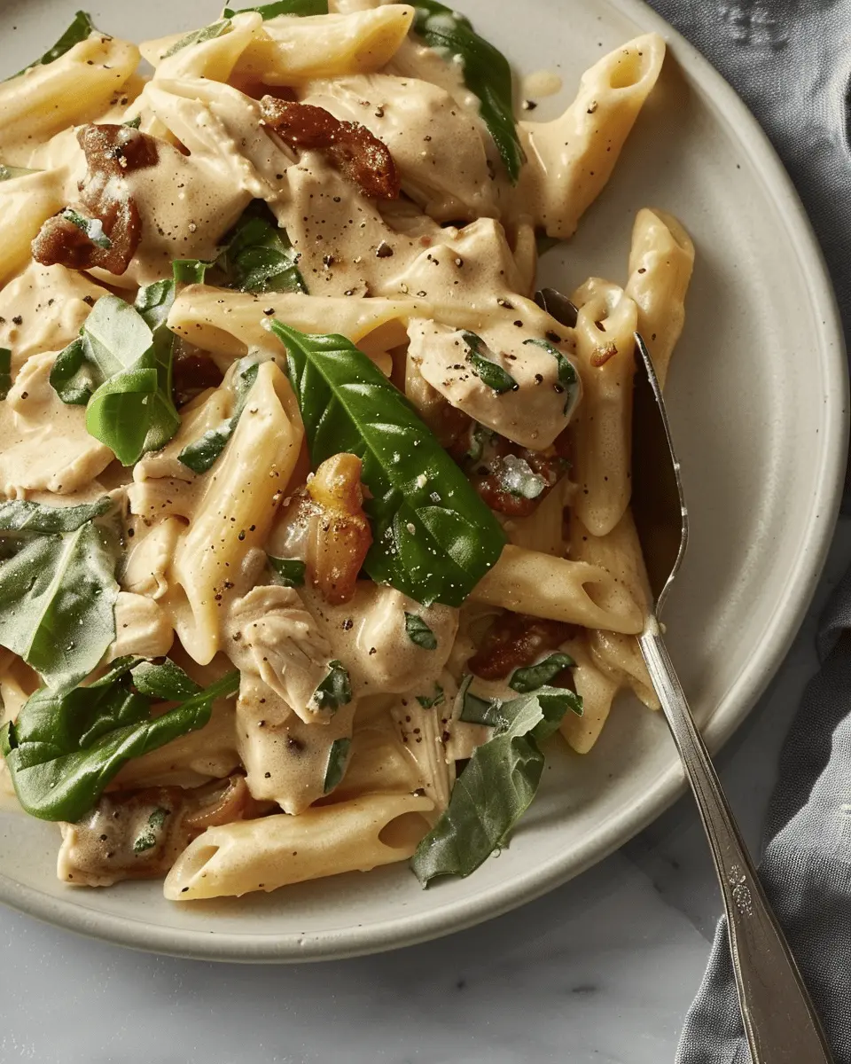 Slow-Cooker Creamy Tuscan Chicken Pasta: A Cozy, Indulgent Meal