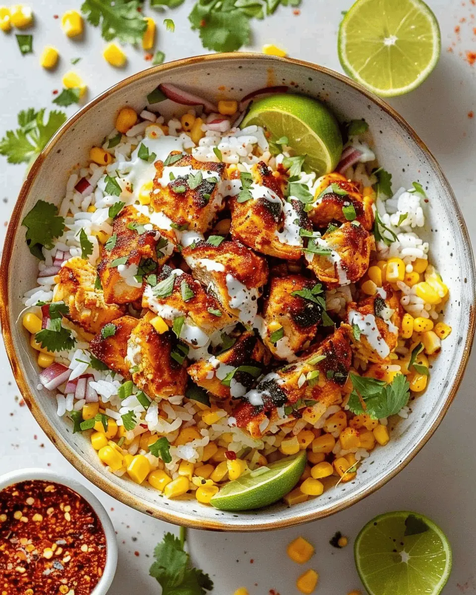 Street Corn Chicken Rice Bowl: A Flavorful Twist on Comfort Food