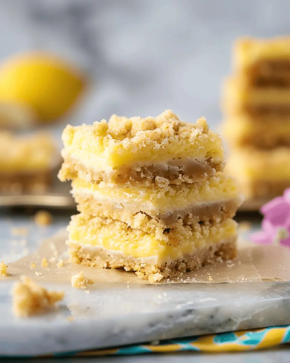 Lemon Crumb Bars: Easy Delightful Treats for Sweet Cravings