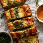 Cheese, Herb & Garlic Quick Bread (No Yeast)