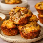 High Protein Sausage Pancake Muffins