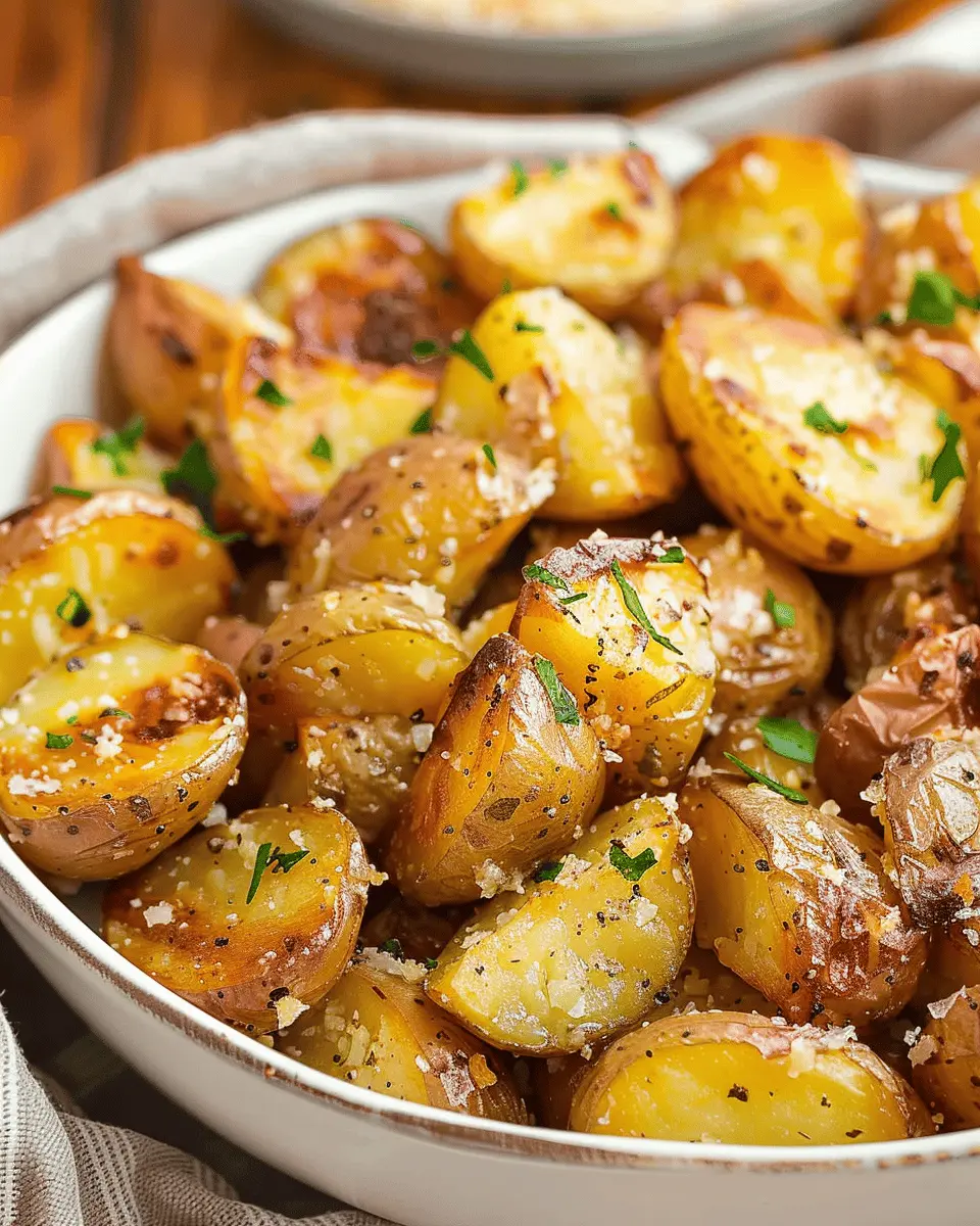 Air Fryer Garlic Parmesan Potatoes: Easy & Irresistibly Crispy