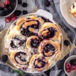 Schwedische Blaubeer Schnecken
