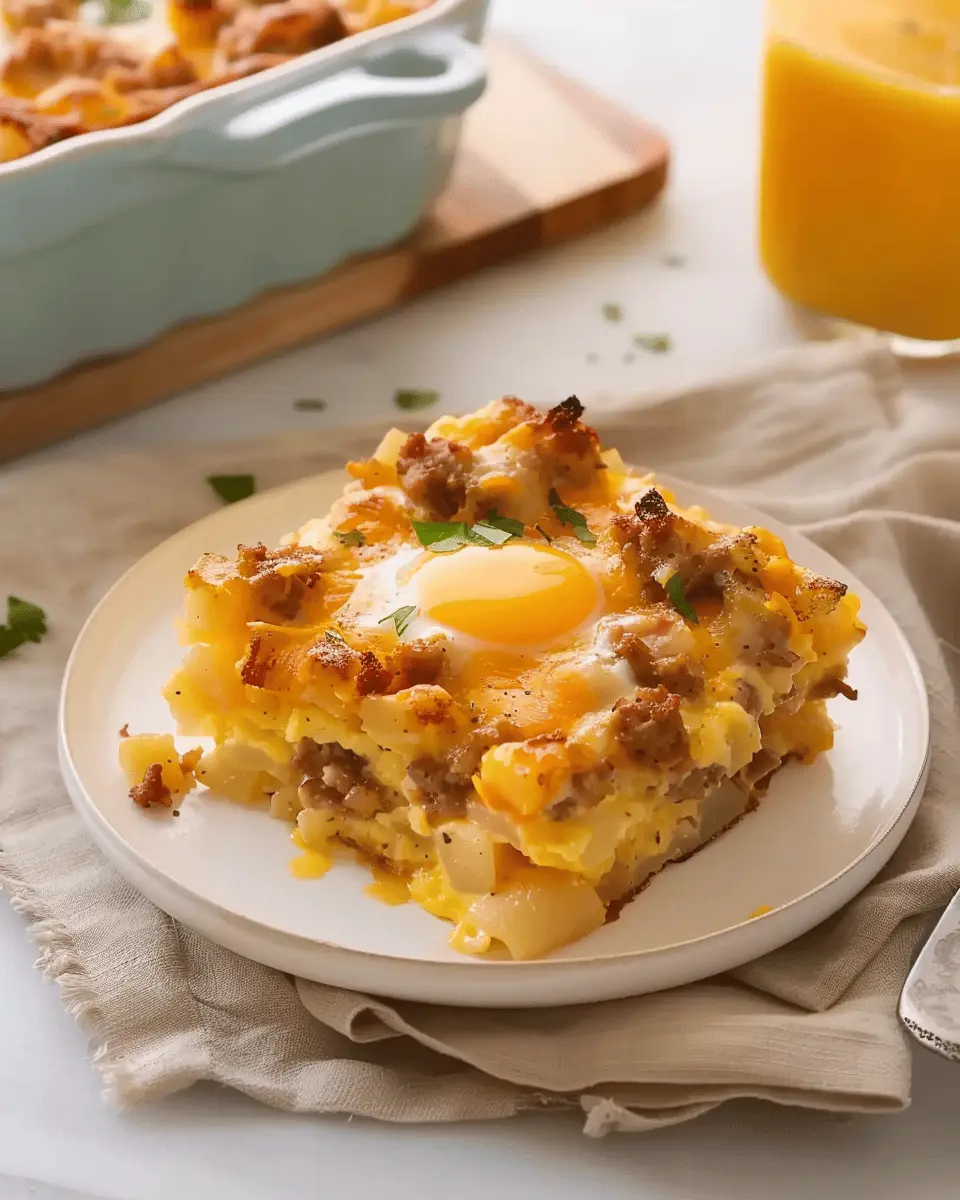 Best Breakfast Casserole with Hash Browns & Eggs Delightfully Easy
