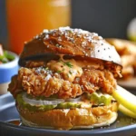 Lemon Pepper Wet Fried Chicken Sandwich