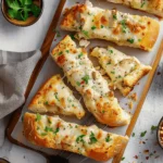 The Viral Chicken Alfredo Garlic Bread I'm Obsessed With
