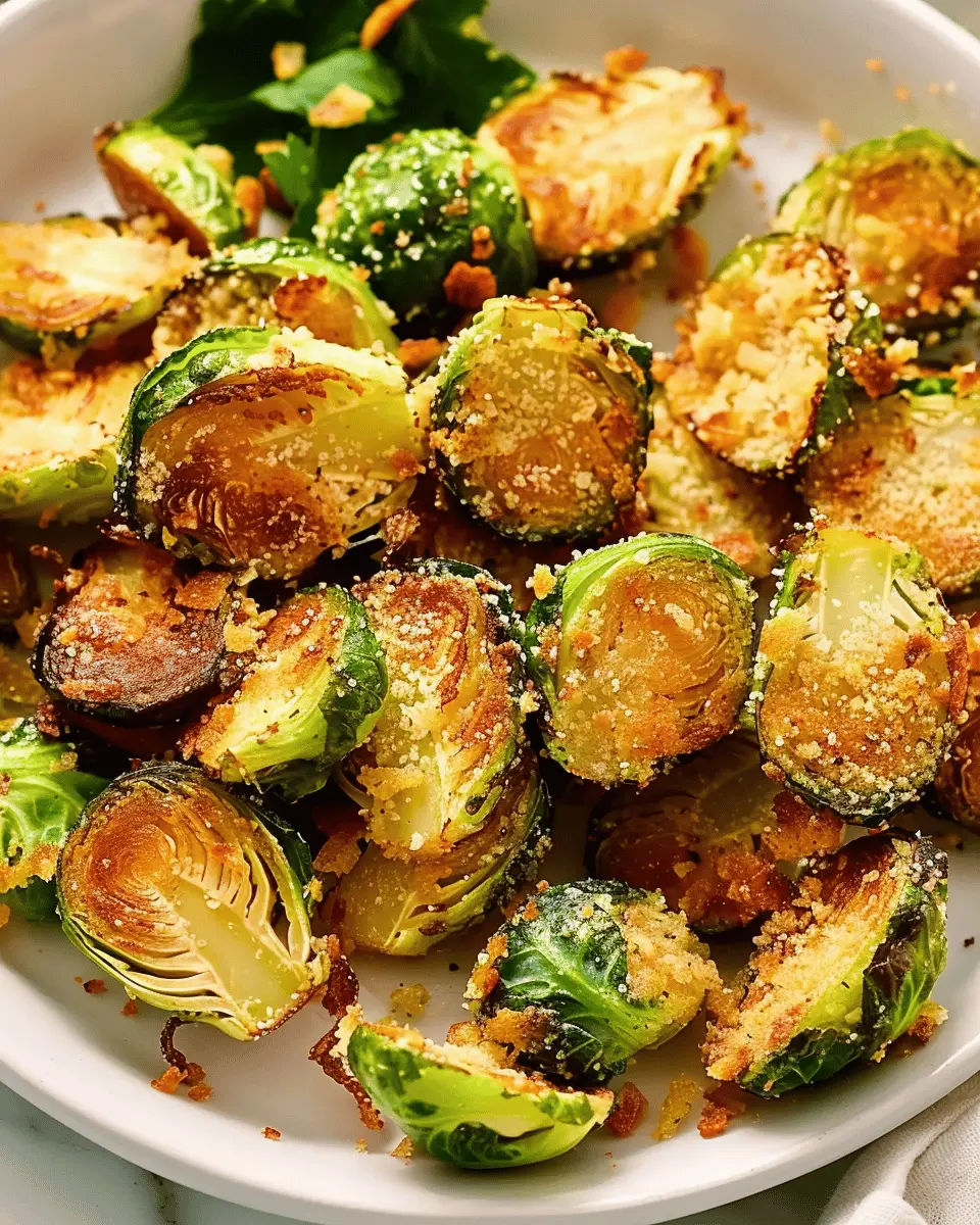 Crispy Parmesan Brussels Sprouts You’ll Crave with Turkey Bacon