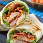 Turkey Club Wraps with Bacon