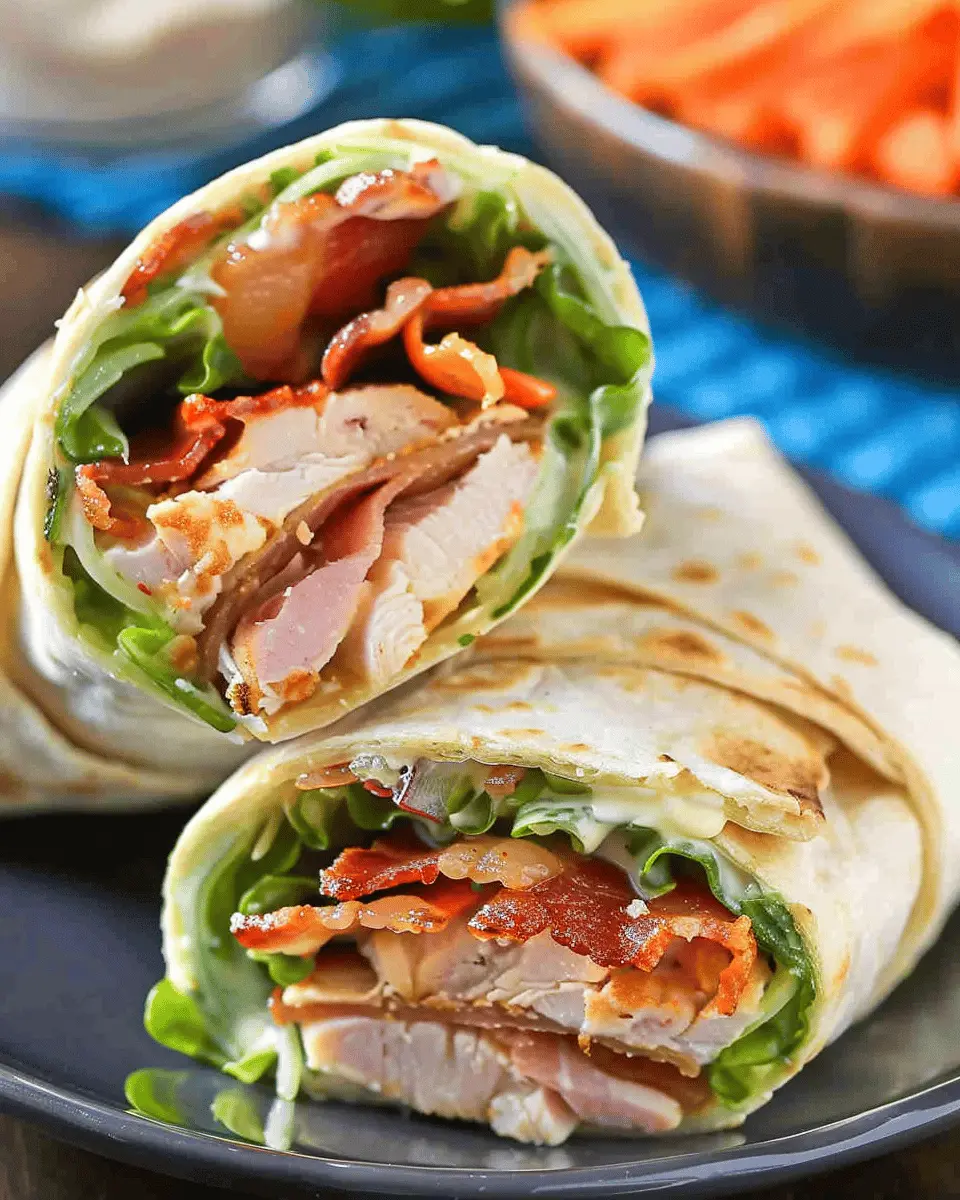 Turkey Club Wraps with Bacon: Easy Recipe for Comforting Flavor
