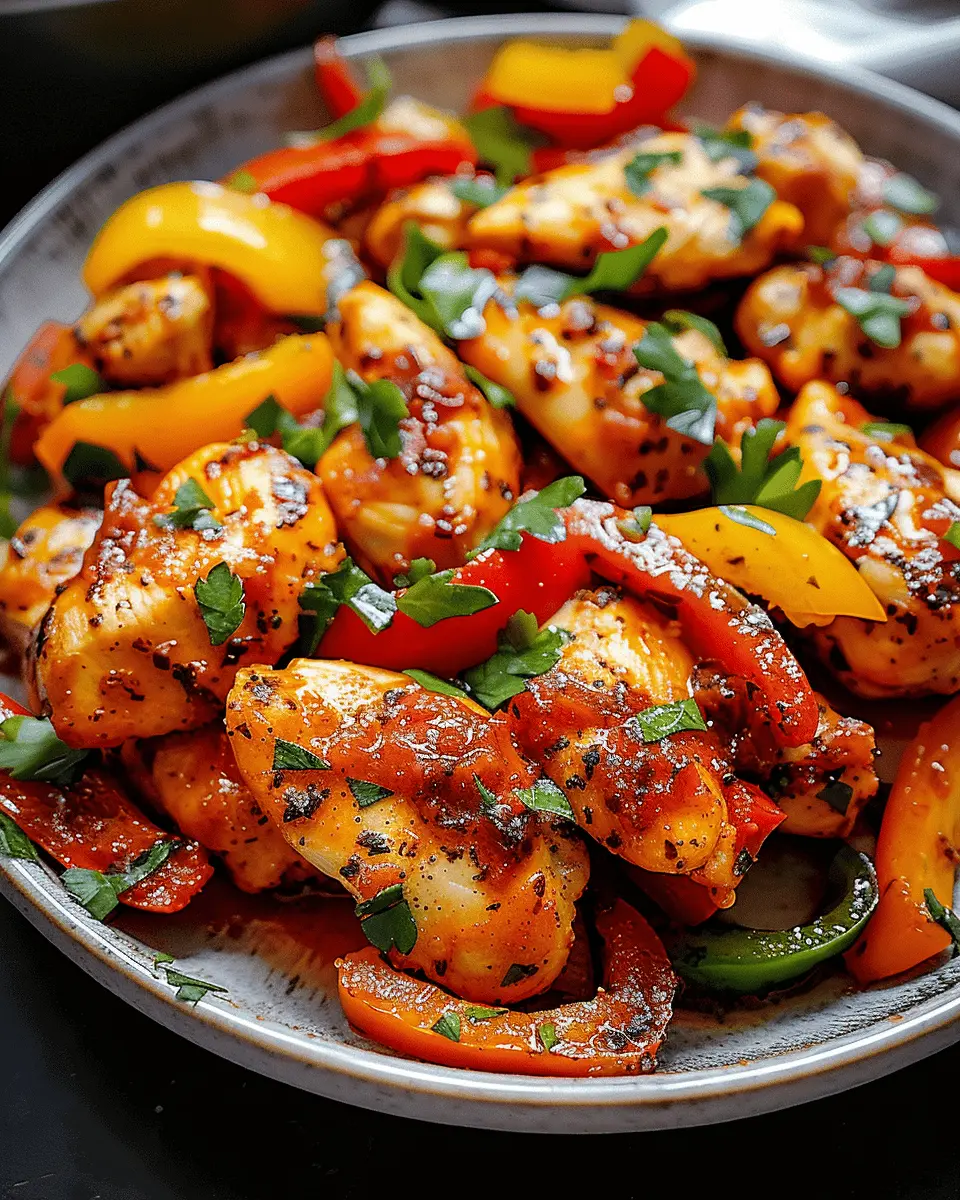 Easy Cheap Dinner Ideas: Juicy Cajun Chicken with Bell Peppers