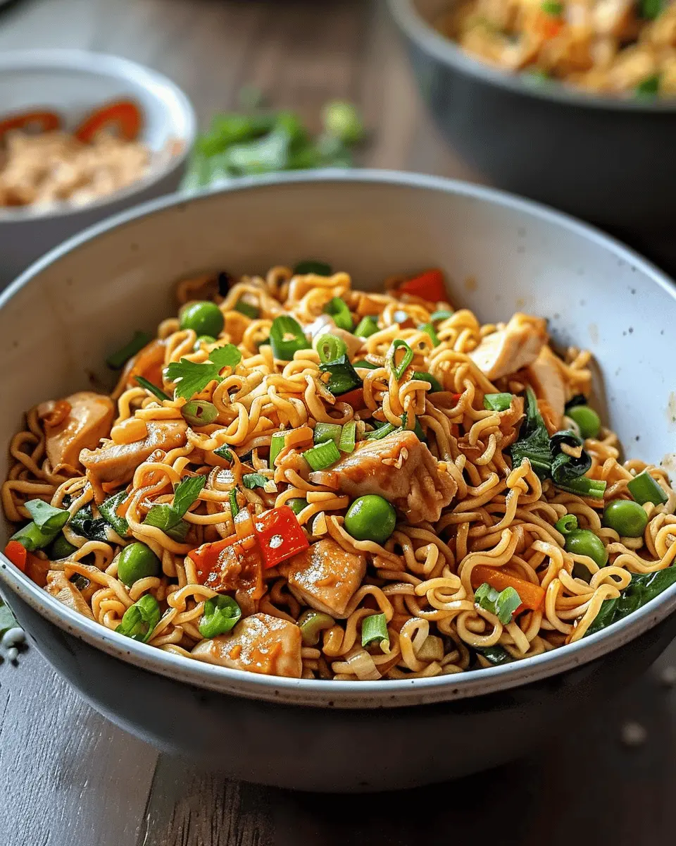 Easy Cheap Dinner Ideas : Quick Tasty Chicken Ramen Stir Fry Recipe