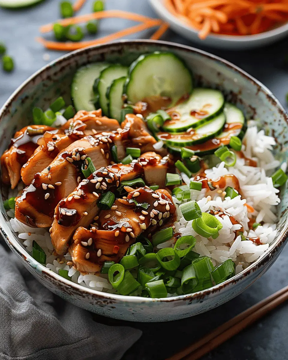 Easy Cheap Dinner Ideas: Delicious Sticky Chicken Rice Bowls Recipe