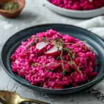 Easy Halloween food ideas : Beet Risotto