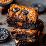 Easy Halloween food ideas : Halloween Oreo Cookie Boo Brownies