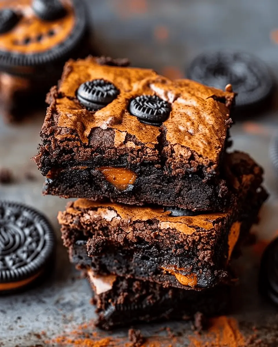 Easy Halloween Food Ideas: Indulgent Oreo Cookie Boo Brownies