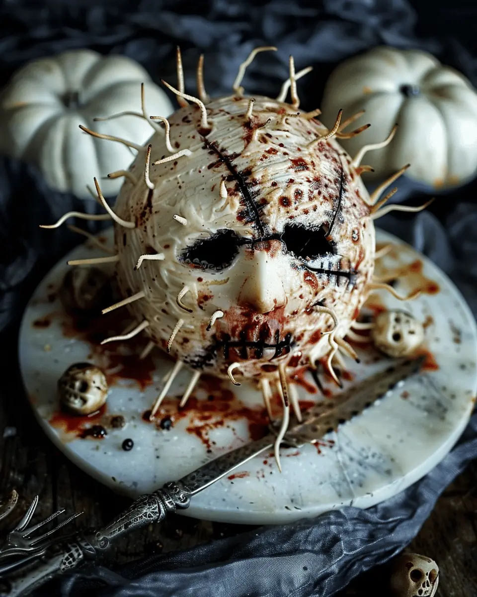 Easy Halloween Food Ideas: Sinfully Delicious Hellraiser Pinhead Cheeseball