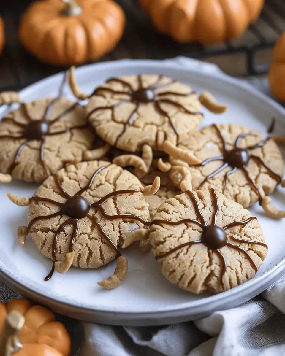 Easy Halloween Food Ideas: Indulgent Peanut Butter Spider Cookies
