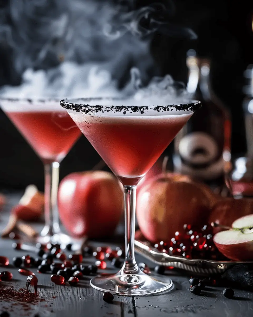 Easy Halloween Food Ideas: Indulgent Poison Apple Martini Recipe
