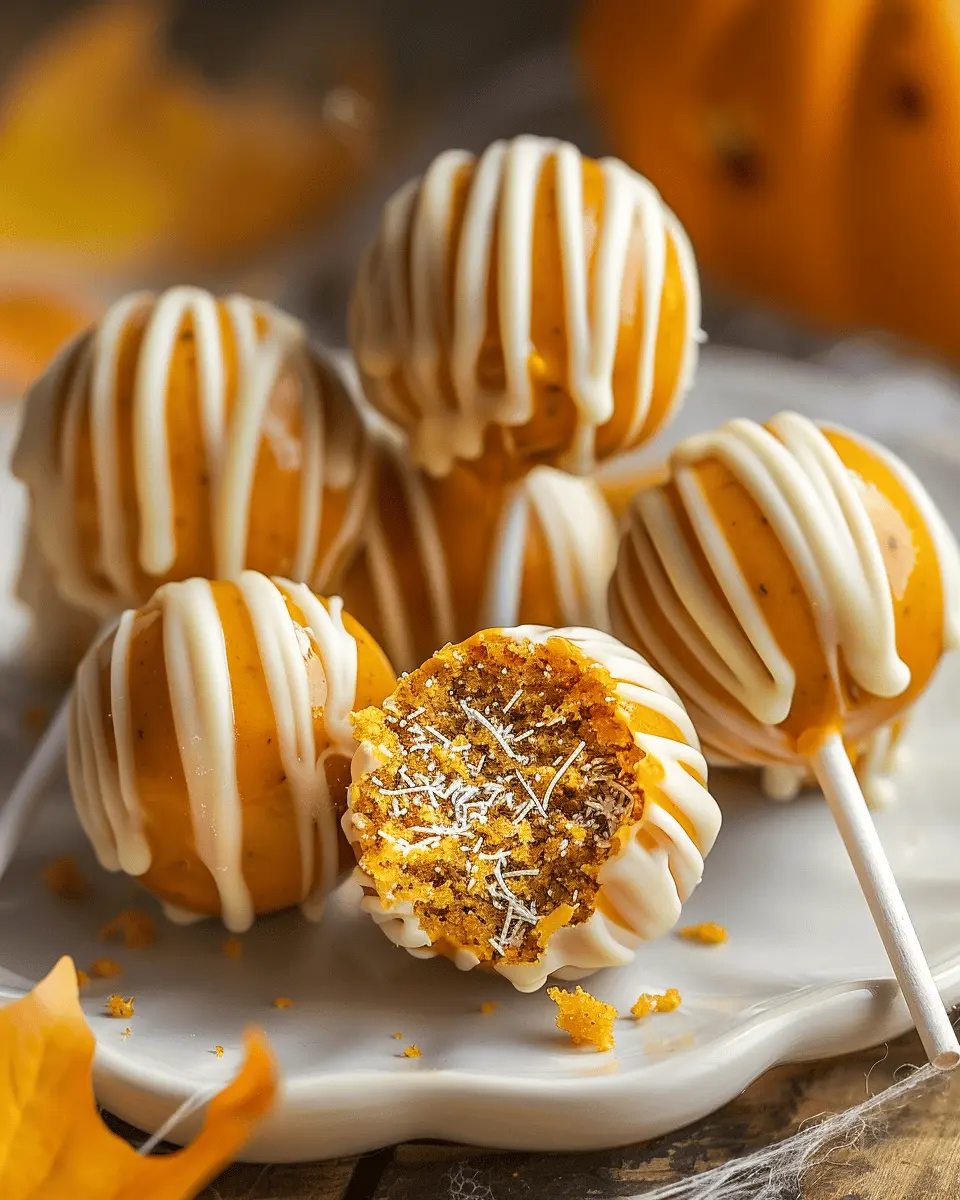 Easy Halloween food ideas: Delightful Pumpkin Cake Pops Recipe