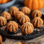 Easy Halloween food ideas : Pumpkin Cheesecake Truffles