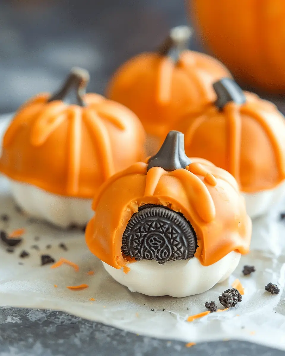Easy Halloween food ideas: Indulgent Pumpkin Oreo Balls Recipe