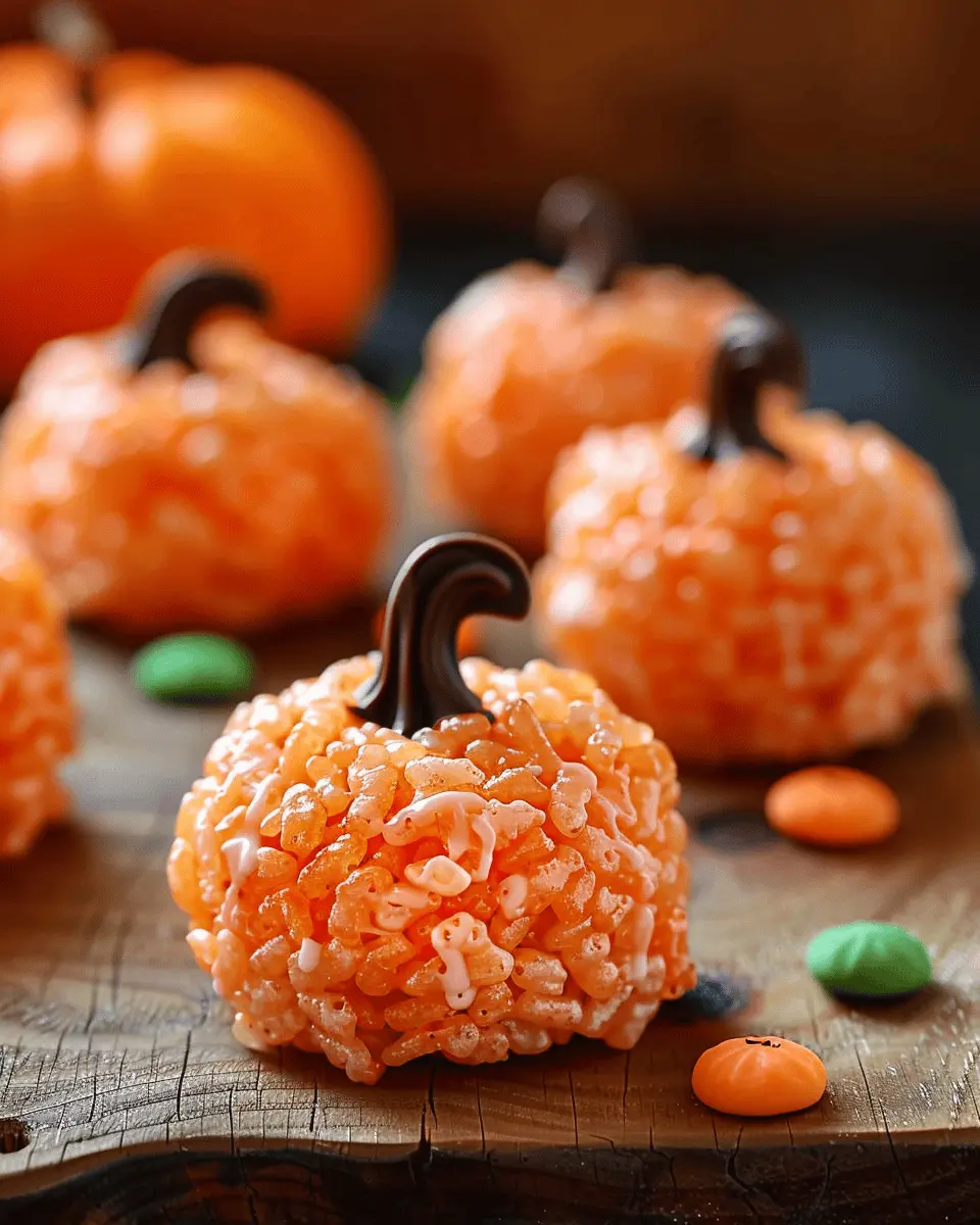 Easy Halloween Food Ideas: Delightful Rice Krispie Treat Pumpkins