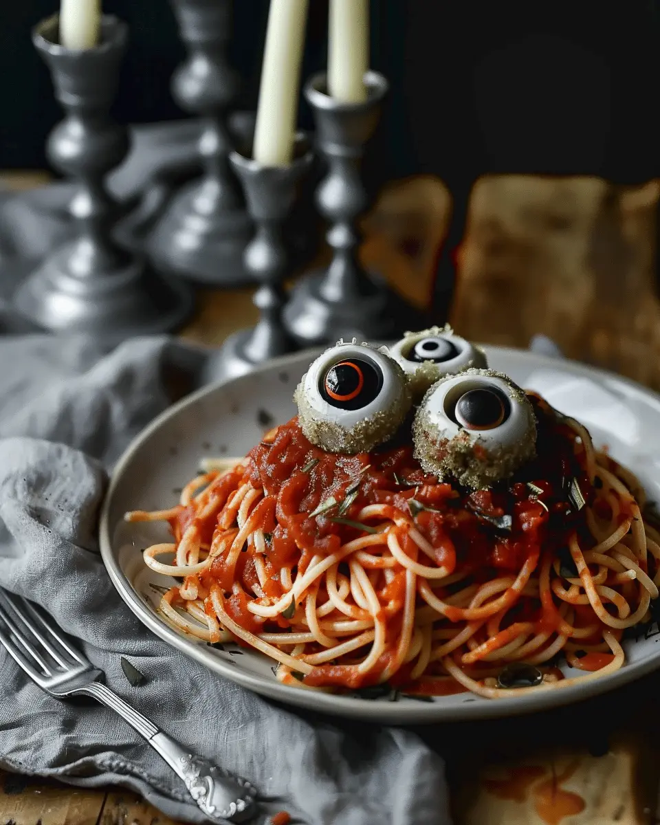 Easy Halloween Food Ideas: Spooky Spaghetti & Eyeballs Delight