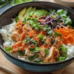 Easy Healthy dinner recipes : Bang Bang Chicken Bowl: A Flavor Explosion for Beginner Cooks