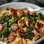Easy Healthy dinner recipes : Chicken Sausage and Broccoli Orzo: A Delicious Recipe!