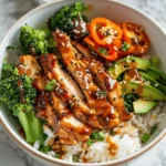 Easy Healthy dinner recipes : Healthy Sticky Chicken Bowls Recipe! Healthy Sticky Chicken Bowls Recipe!