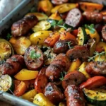Easy Healthy dinner recipes : Sheet Pan Sausage & Veggies: An Incredible Ultimate Recipe