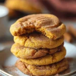Easy Pumpkin Cookie recipes dessert : Chewy Pumpkin Snickerdoodle Cookies