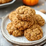 Easy Pumpkin Cookie recipes dessert : Soft and Chewy Pumpkin Oatmeal Cookies