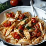 Easy Recipes Dinner : Chicken Mozzarella Pasta
