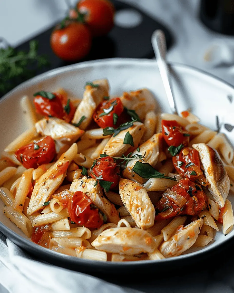 Easy Recipes Dinner: Indulgent Chicken Mozzarella Pasta Delight