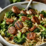 Easy Recipes Dinner : Chicken Sausage and Broccoli Orzo: A Delicious Recipe!