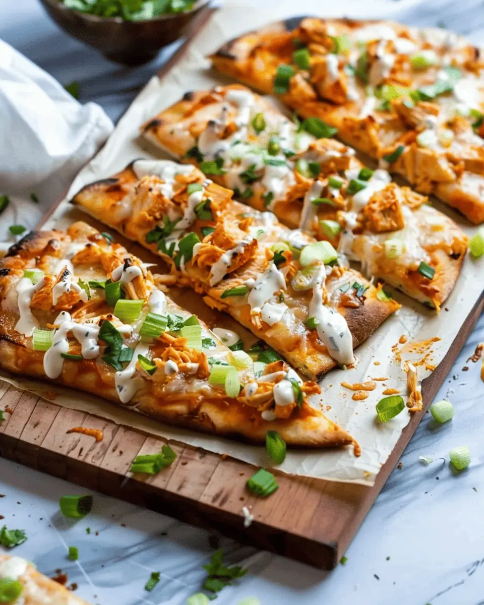 Easy Summer Meals Ideas: Delicious Buffalo Chicken Flatbread Recipe