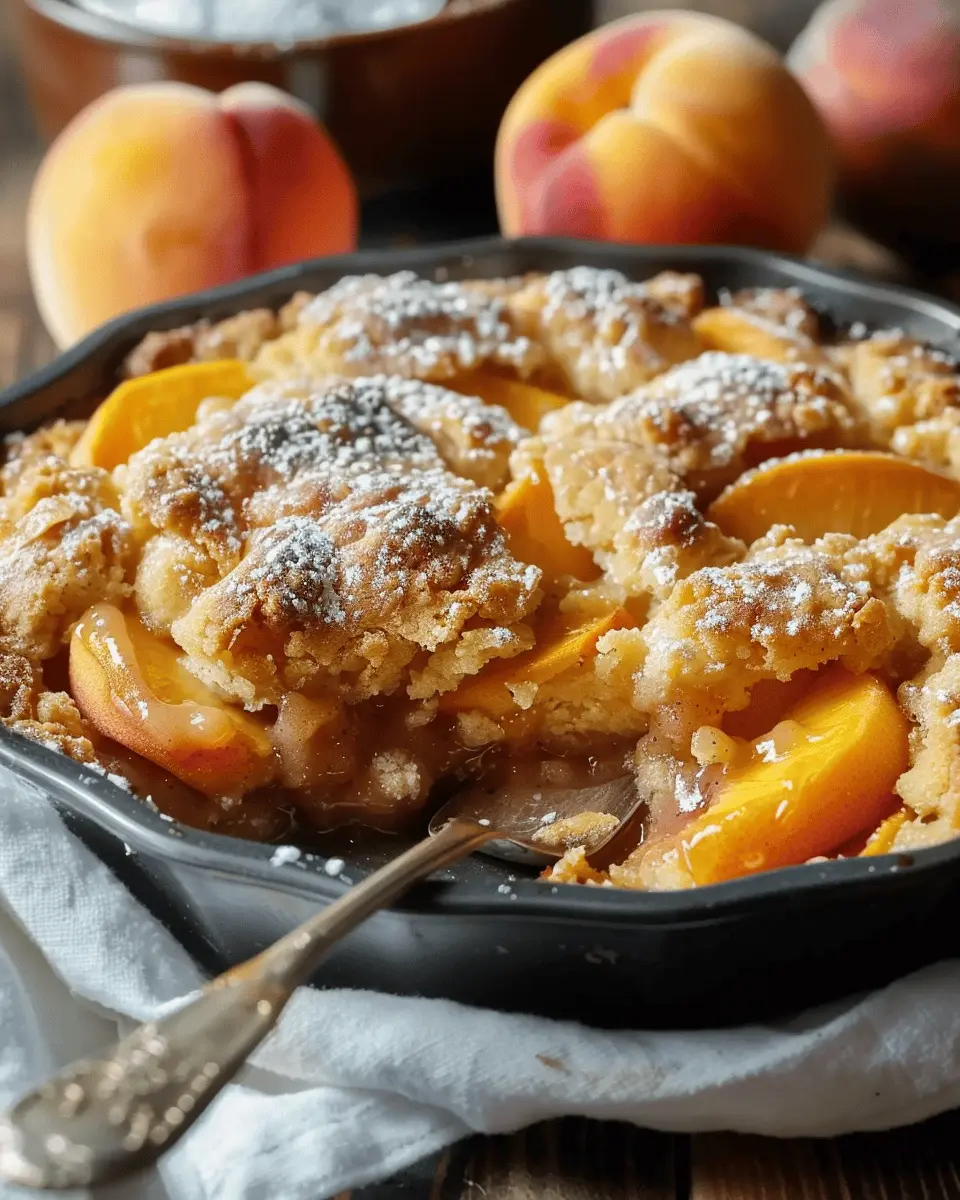 Easy Summer Meals Ideas: Indulgent Classic Southern Peach Cobbler Recipe
