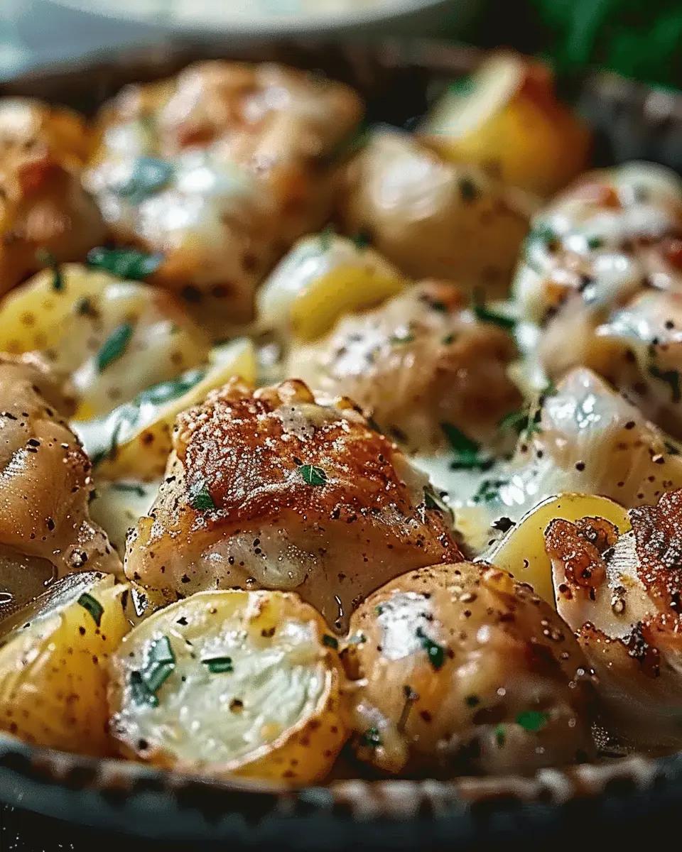 Easy Summer Meals Ideas: Juicy Garlic Parmesan Crockpot Chicken and Potatoes