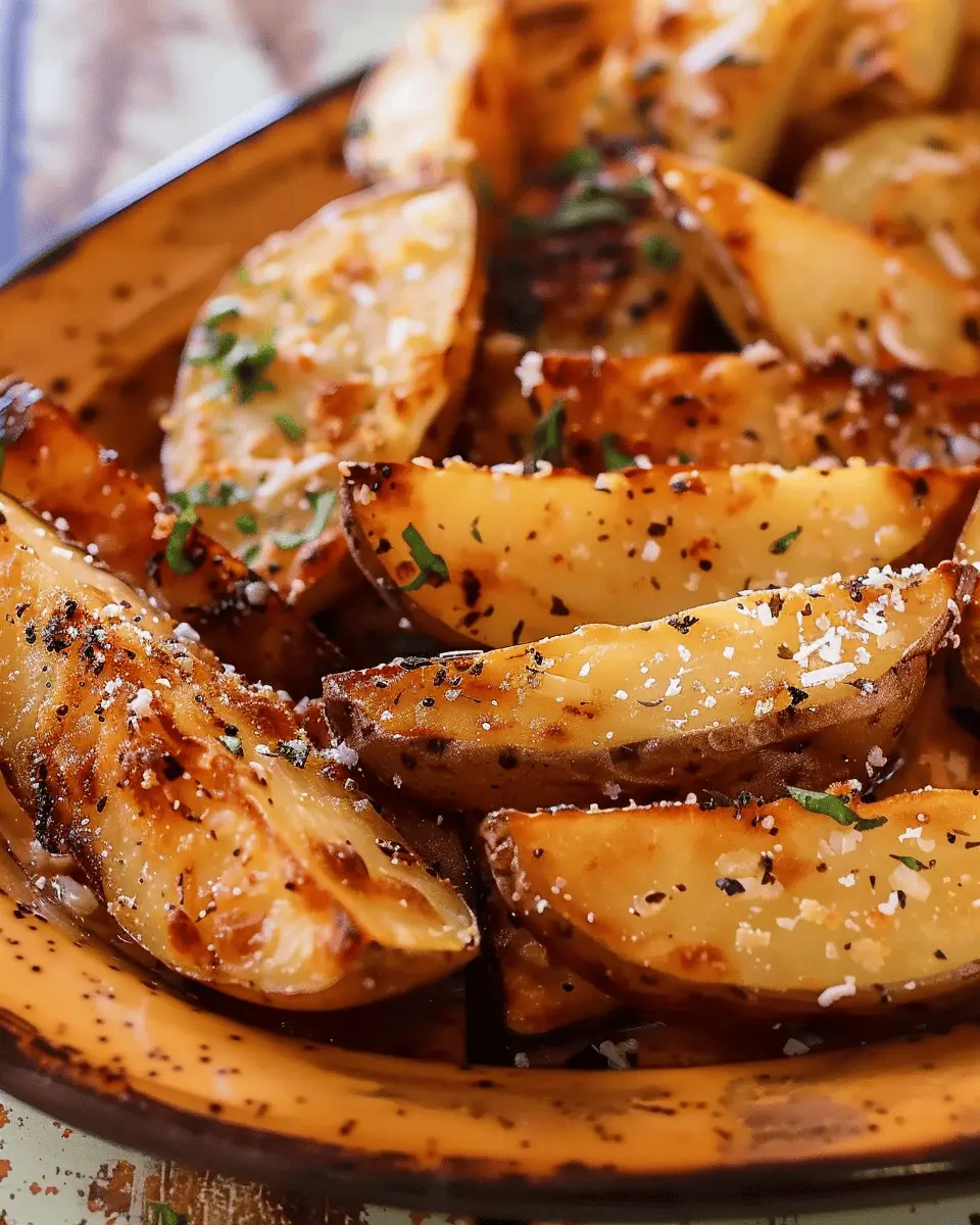 Easy Side Dishes Garlic Parmesan Potato Wedges You’ll Crave