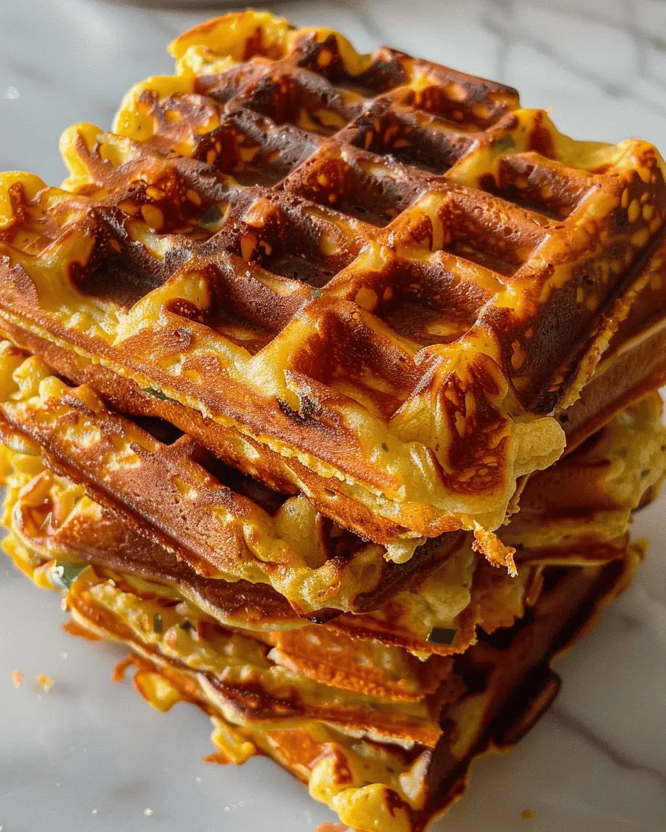 Jalapeño Cheddar Cornbread Waffles: The Best Savory Twist