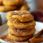 Pumpkin Snickerdoodle Cookie Recipe , Pumpkin Sweets Recipes Dessert : Chewy Pumpkin Snickerdoodle Cookies