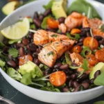 Quick and Easy Healthy Lunch Box Recipes : Salmon Black Bean Salad