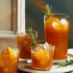 Rosemary & orange iced tea