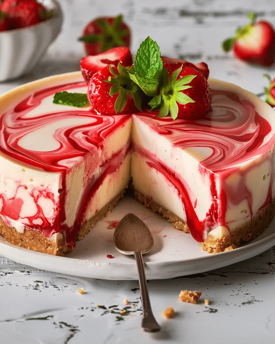 Strawberry Swirl Cheesecake Recipe: The Best Indulgent Delight